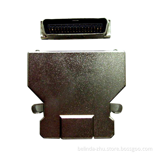 1.27mm Pitch 36 Pin SCSI Solder Plug Connector Db Type with Metal Cover
